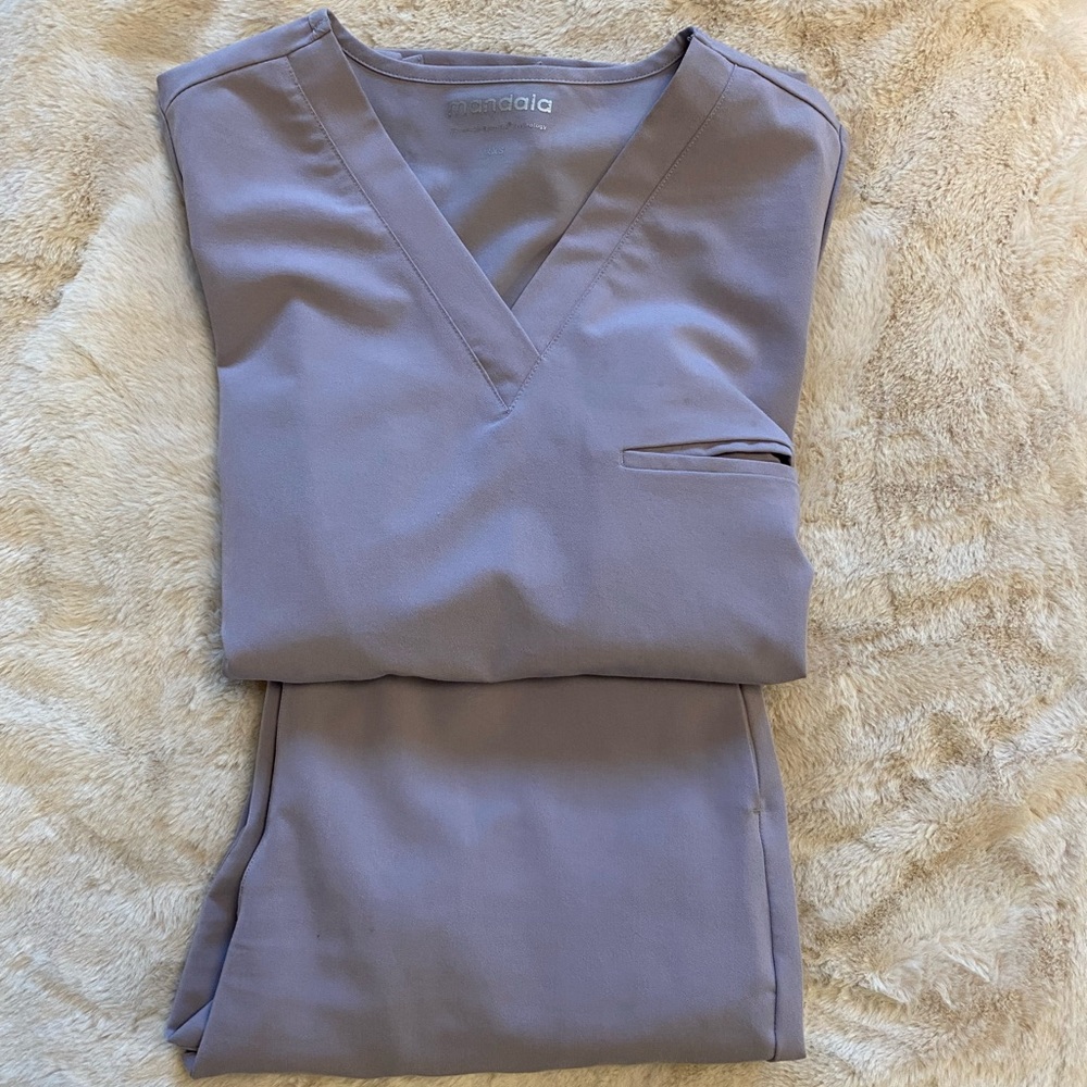 Mandala Ube Scrub Top